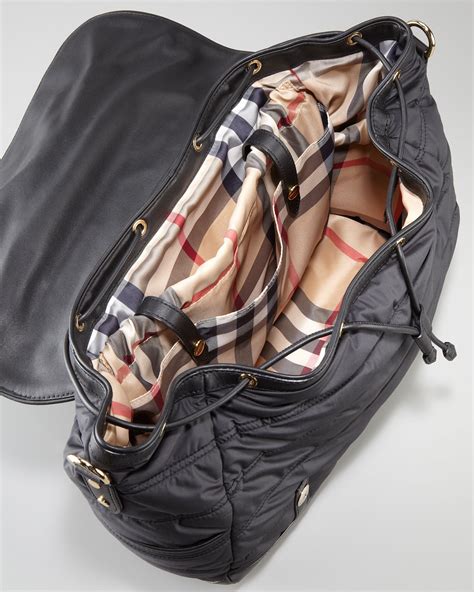 black burberry diaper bag